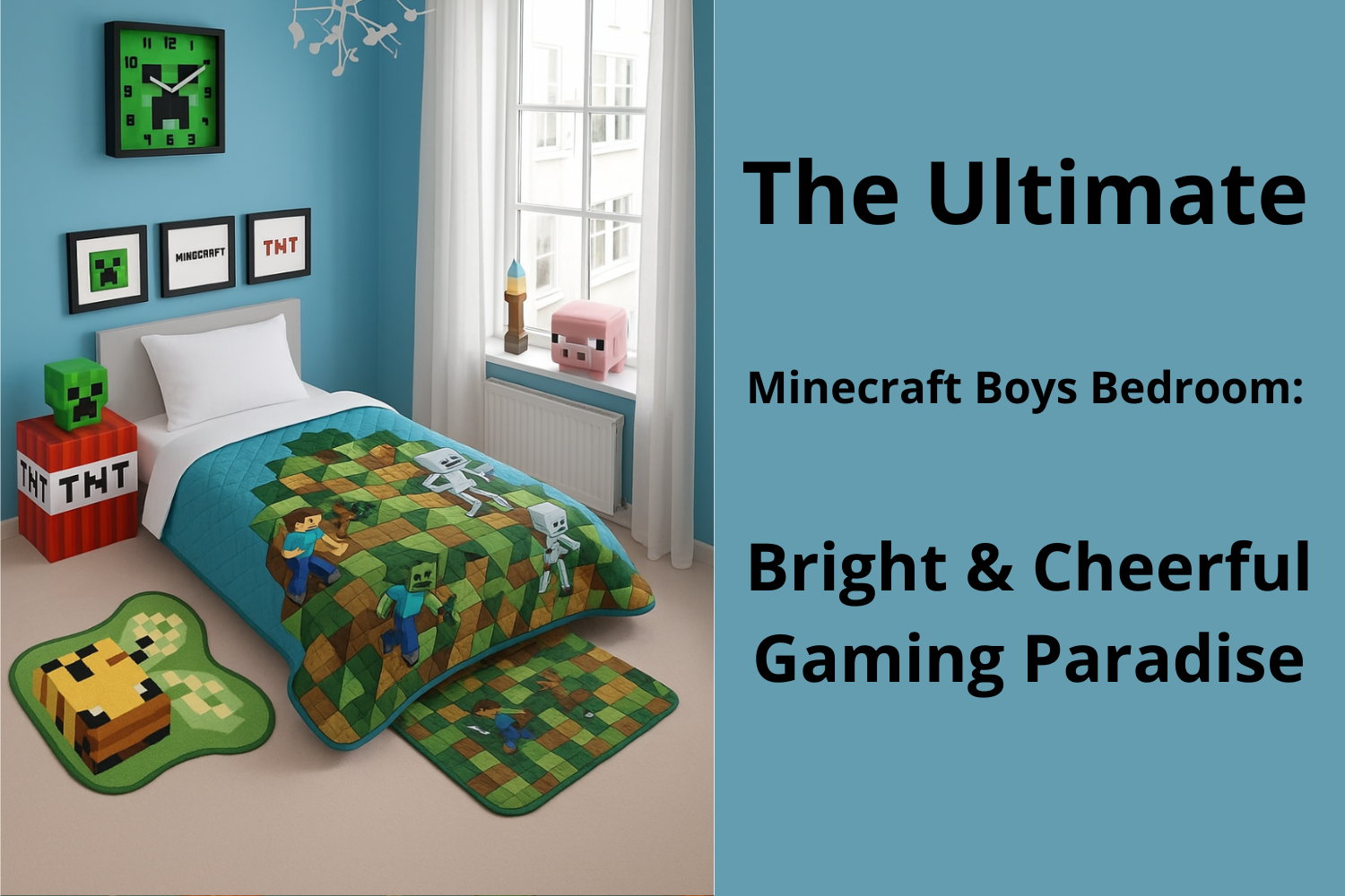 You are currently viewing Turn Your Kid’s Room into a Bright Minecraft Sanctuary!