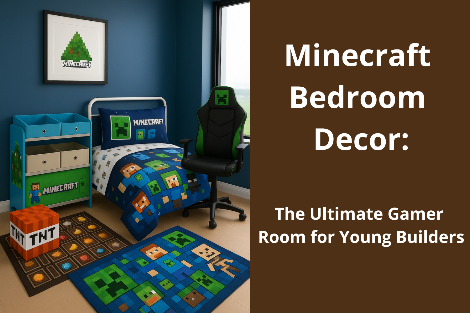 Read more about the article Minecraft Bedroom Decor: The Ultimate Gamer Room for Young Builders