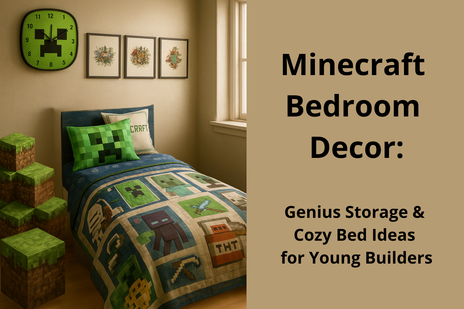 Read more about the article Minecraft Bedroom Decor: Genius Storage & Cozy Bed Ideas for Young Builders