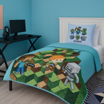 Minecraft Bedroom Decor: Epic Nether Adventure Room for Young Explorers
