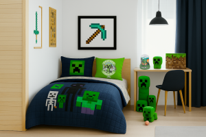 Read more about the article Minecraft Bedroom Decor: Pixel Paradise for Young Gamers