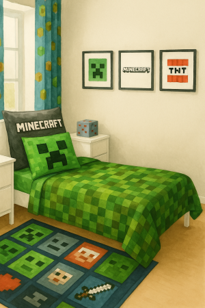 Minecraft Bedroom Decor: Pixel-Perfect Inspiration for Young Gamers 6